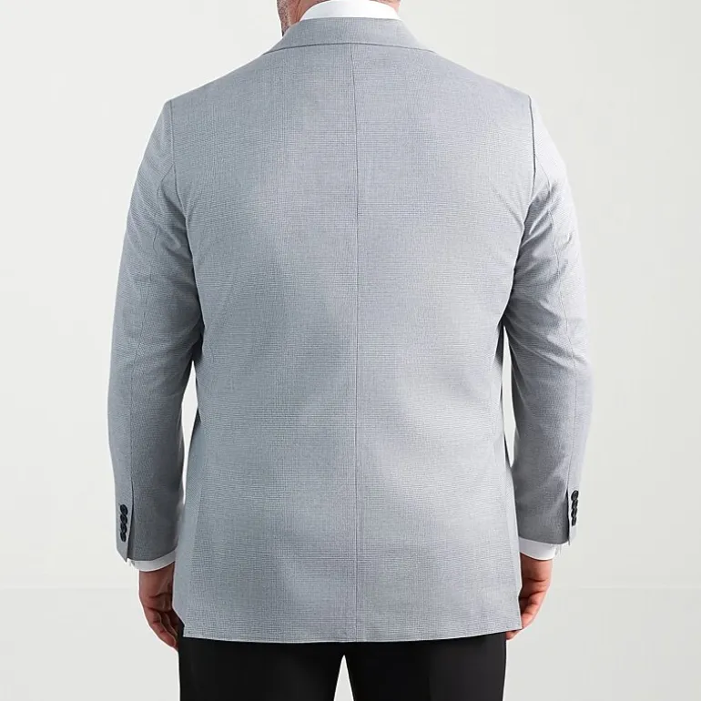 Haggar JMH Mens Big and Tall Geometric Stretch Fabric Classic Fit Sport Coat