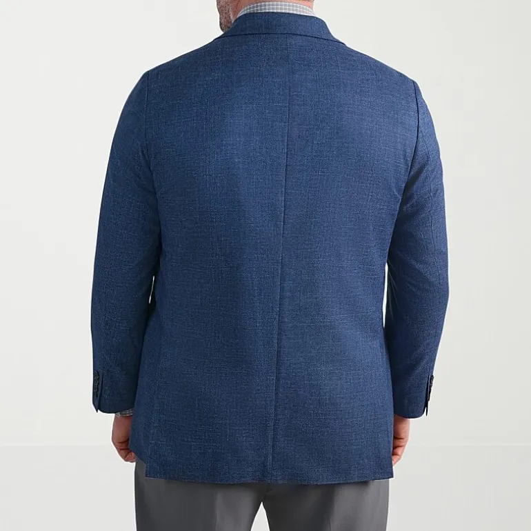 Haggar JMH Mens Big and Tall Geometric Stretch Fabric Classic Fit Sport Coat