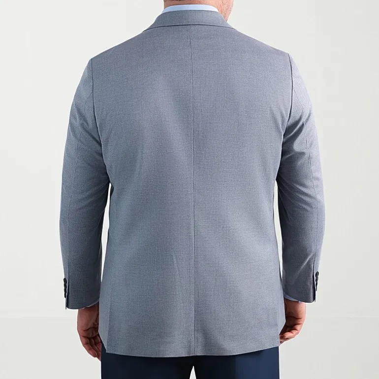 Haggar JMH Mens Big and Tall Geometric Stretch Fabric Classic Fit Sport Coat