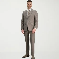 Haggar JMH Mens Classic Fit Striped Suit Separates