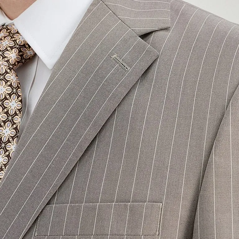 Haggar JMH Mens Classic Fit Striped Suit Separates