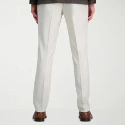 Haggar JMH Mens Comfort Waistband Straight Fit Dress Flat Front Pant