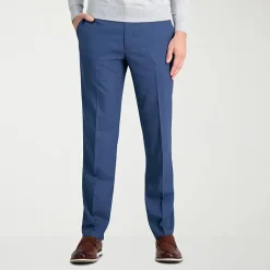Haggar JMH Mens Comfort Waistband Straight Fit Dress Flat Front Pant