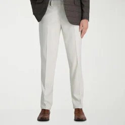 Haggar JMH Mens Comfort Waistband Straight Fit Dress Flat Front Pant