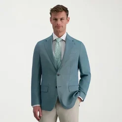 Haggar JMH Mens Plaid Slim Fit Sport Coat
