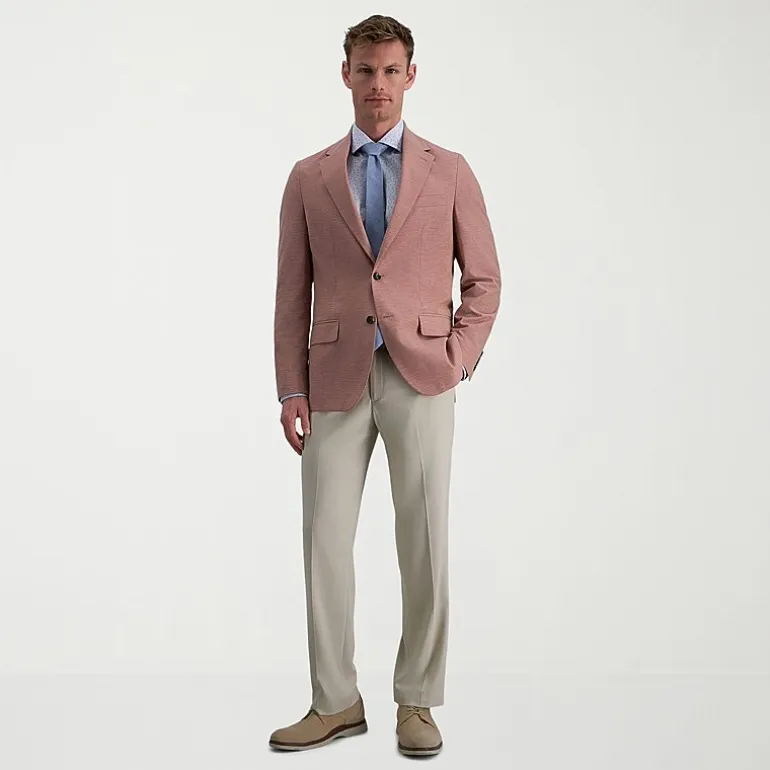 Haggar JMH Mens Plaid Slim Fit Sport Coat