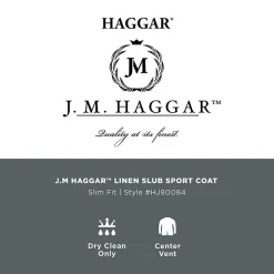 Haggar JMH Mens Plaid Slim Fit Sport Coat