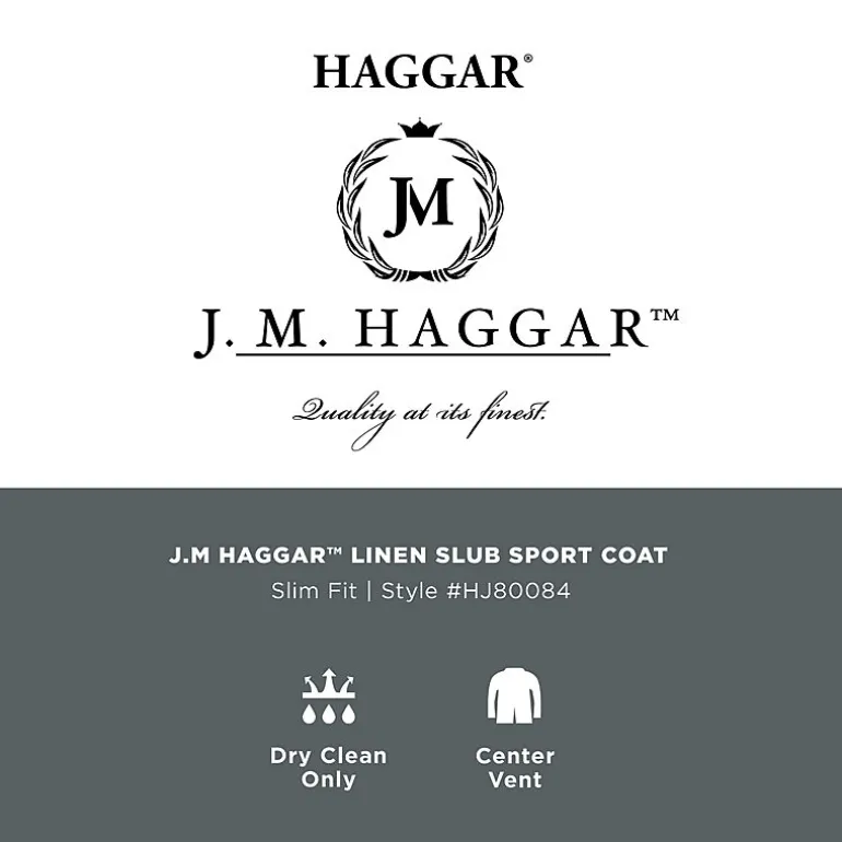 Haggar JMH Mens Plaid Slim Fit Sport Coat