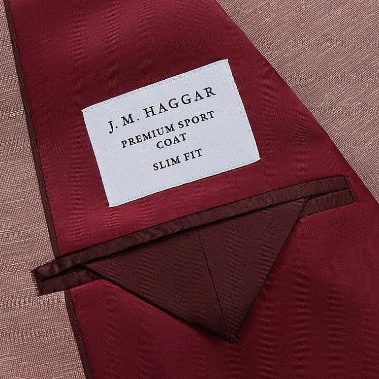 Haggar JMH Mens Plaid Slim Fit Sport Coat