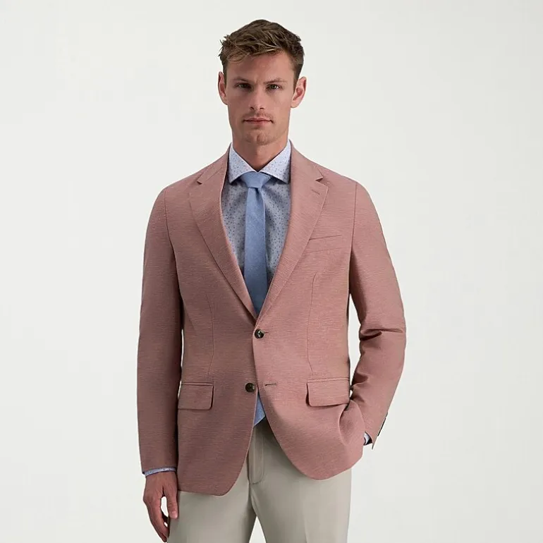Haggar JMH Mens Plaid Slim Fit Sport Coat