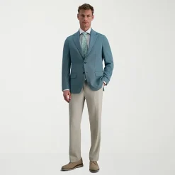 Haggar JMH Mens Plaid Slim Fit Sport Coat