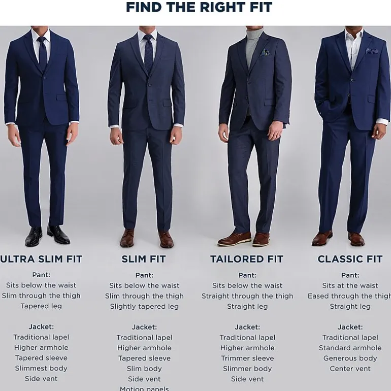 Haggar JMH Mens Regular Fit Diamond Big and Tall Suit Jacket