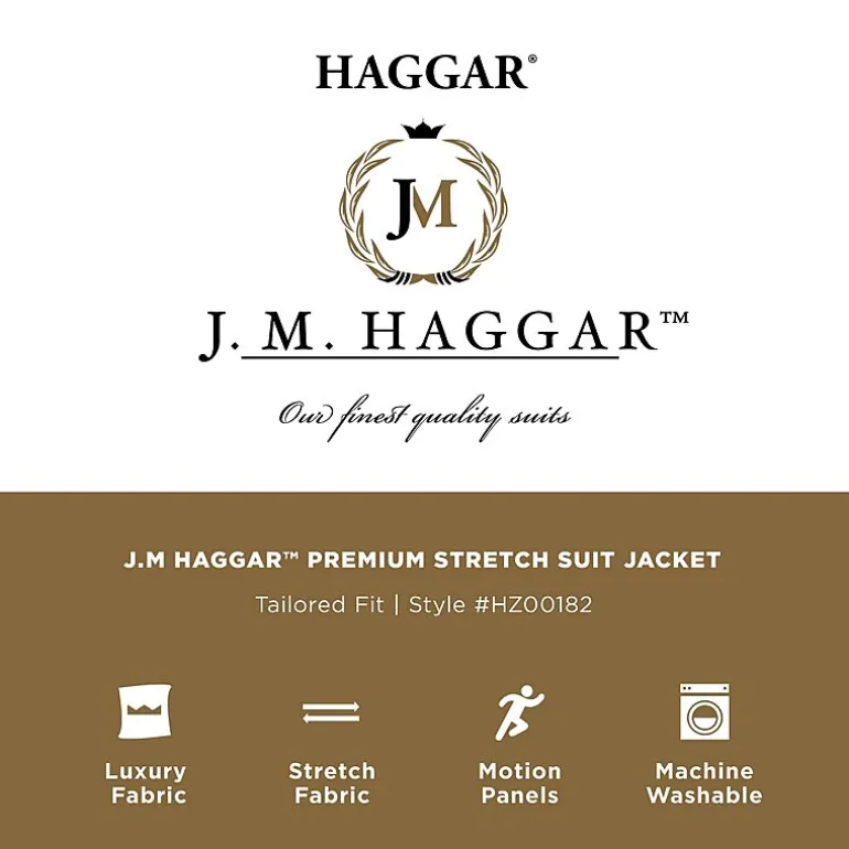 Haggar JMH Premium Mens Stretch Classic Fit Suit Separates
