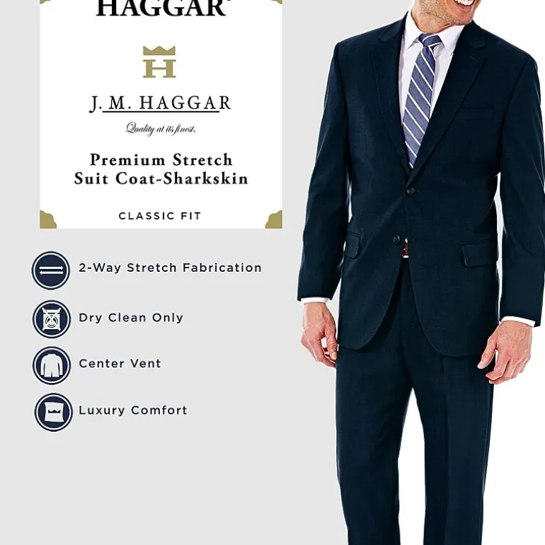 Haggar JMH Premium Mens Stretch Classic Fit Suit Separates