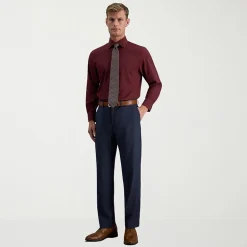 Haggar JMH Premium Stretch Mens Slim Fit Dress Flat Front Pant