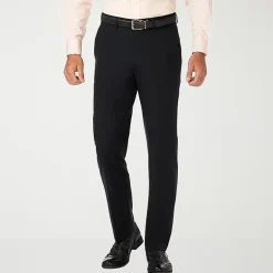 Haggar JMH Premium Stretch Mens Comfort Waistband Slim Fit Dress Flat Front Pant