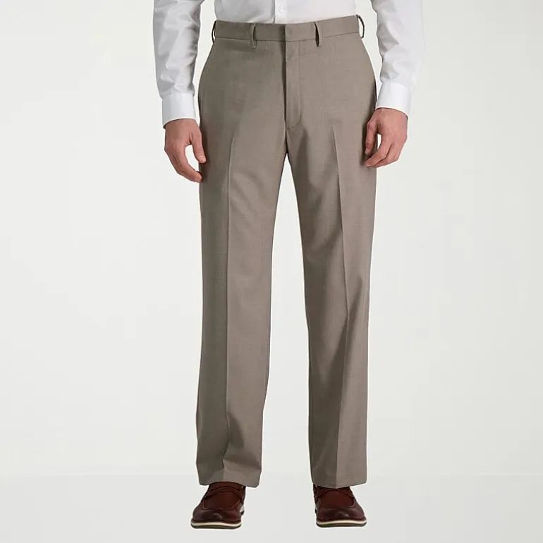 Haggar JMH Premium Stretch Mens Classic Fit Flat Front Suit Pant