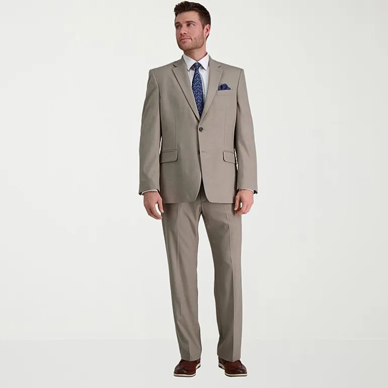 Haggar JMH Premium Stretch Mens Classic Fit Flat Front Suit Pant
