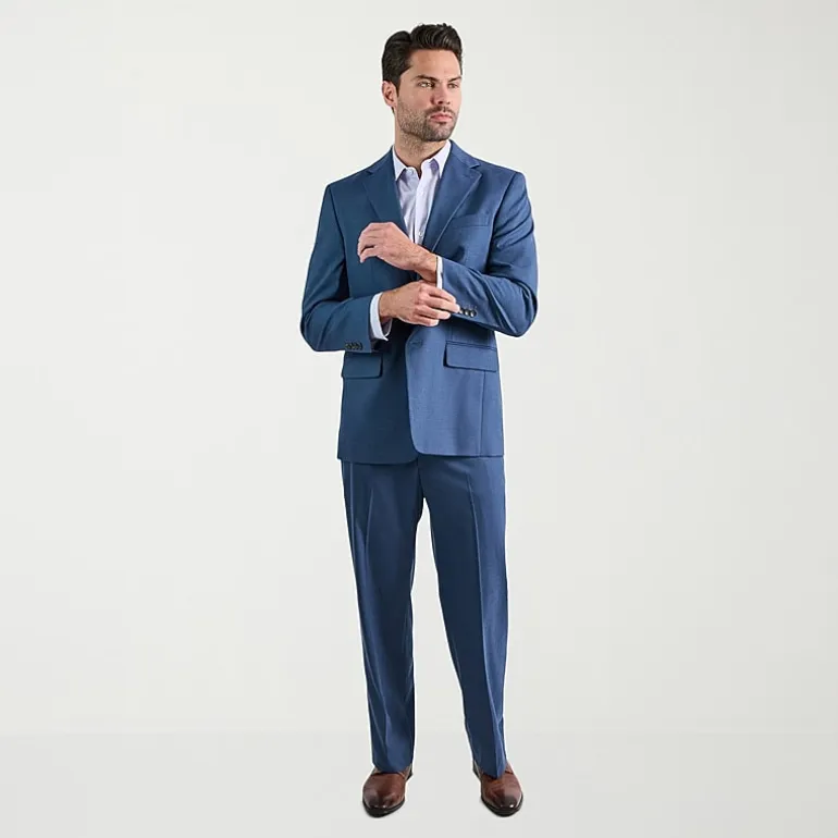 Haggar JMH Premium Stretch Mens Classic Fit Flat Front Suit Pant