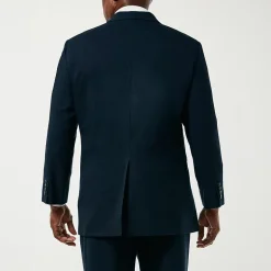 Haggar JMH Premium Stretch Sharkskin Mens Stretch Fabric Classic Fit Big and Tall Suit Jacket