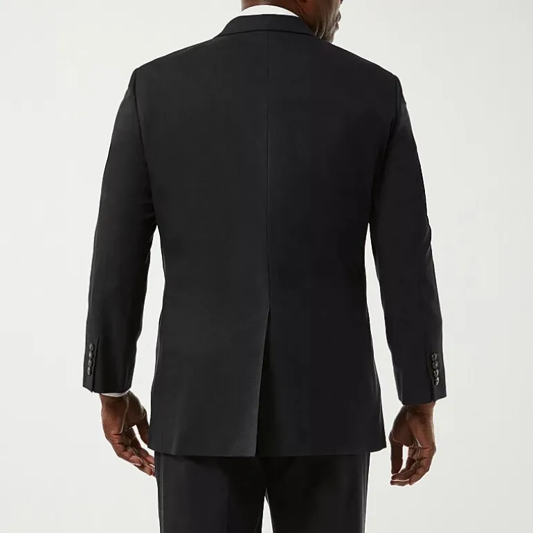 Haggar JMH Premium Stretch Sharkskin Mens Stretch Fabric Classic Fit Big and Tall Suit Jacket