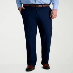 Haggar JMH Tailored Mens Big and Tall Stretch Fabric Modern Fit Flat Front Suit Pant