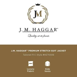 Haggar JMH Tailored Mens Plaid Suit Separates