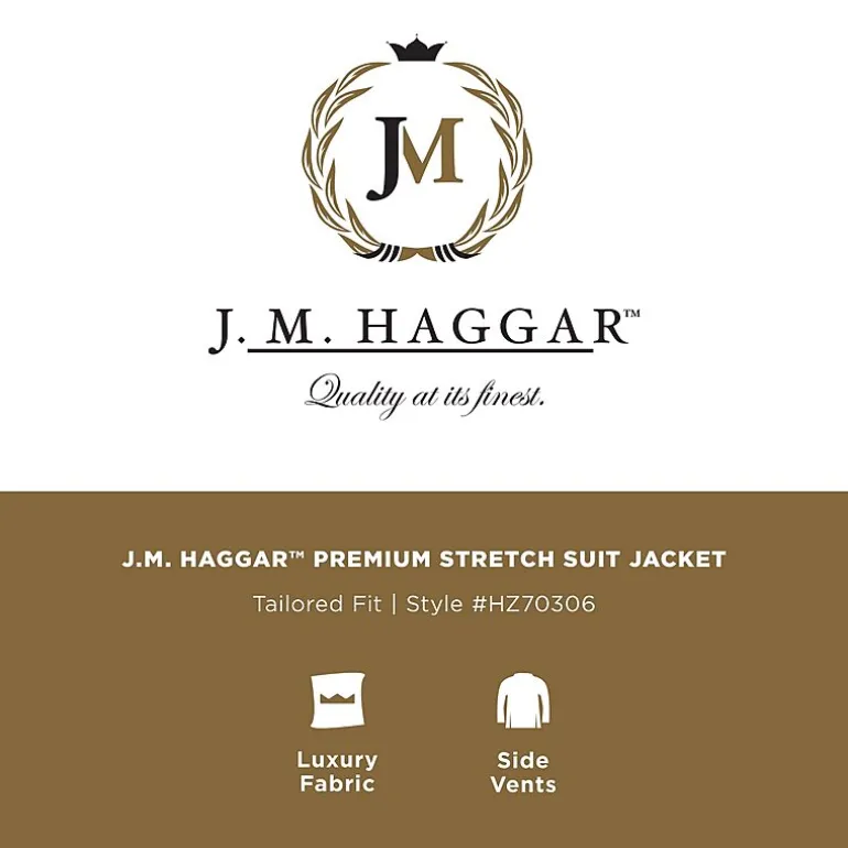 Haggar JMH Tailored Mens Plaid Suit Separates