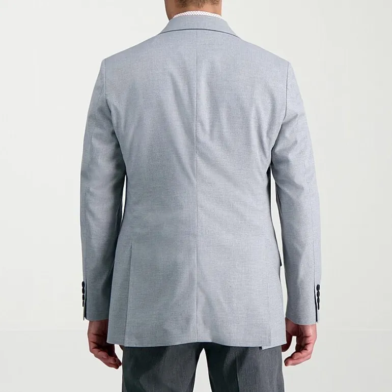 Haggar JMH Tailored Mini Dobby Mens Stretch Fabric Modern Fit Sport Coat