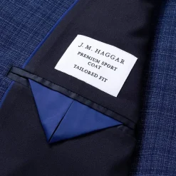 Haggar JMH Tailored Prince Of Wales Mens Plaid Modern Fit Sport Coat