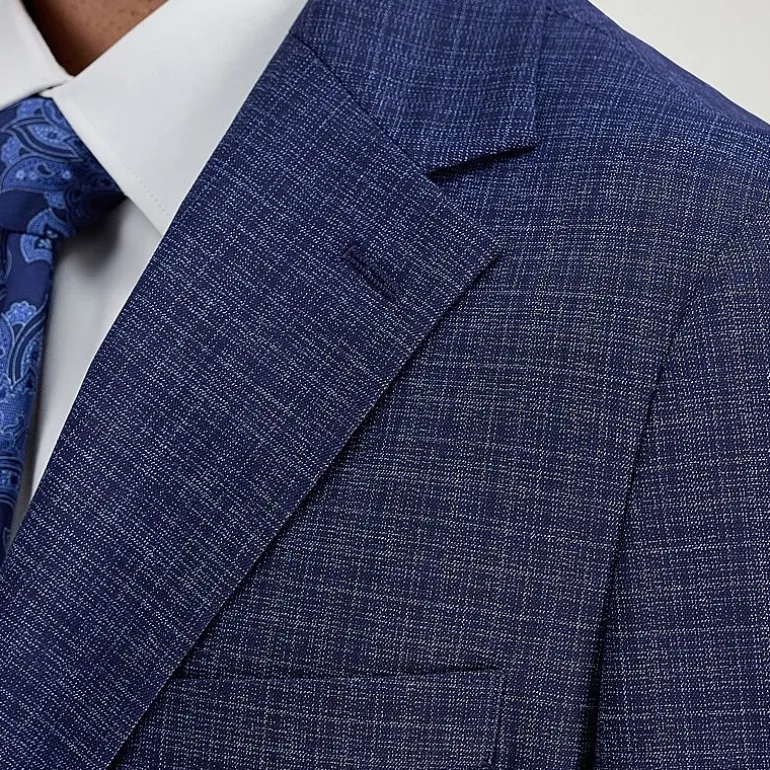 Haggar JMH Tailored Prince Of Wales Mens Plaid Modern Fit Sport Coat
