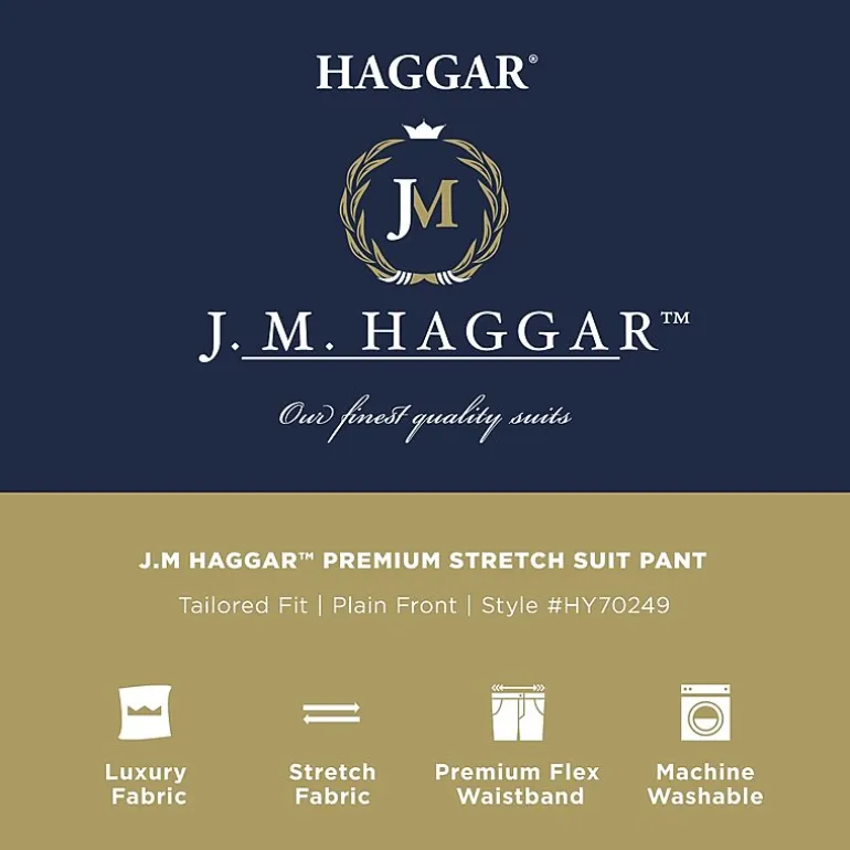 Haggar JMH Tailored Prominent Twill Mens Stretch Fabric Modern Fit Suit Separates