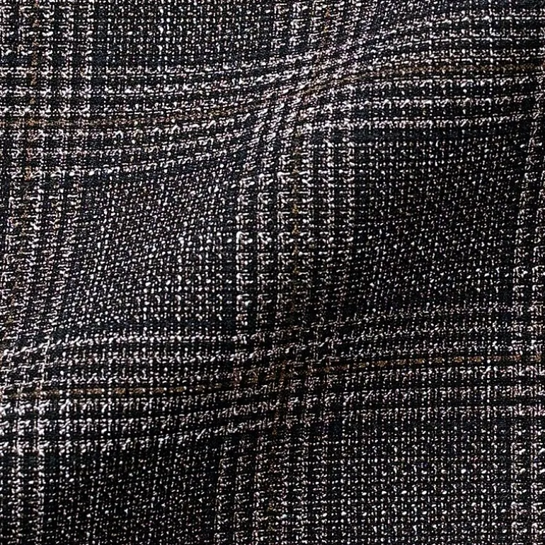 Haggar JMH Tailored Slub Glen Plaid Mens Stretch Fabric Modern Fit Sport Coat