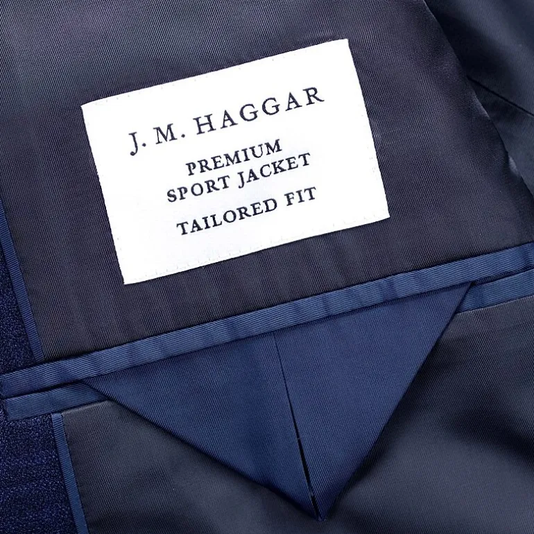 Haggar JMH Tailored Tonal Plaid Mens Stretch Fabric Modern Fit Sport Coat