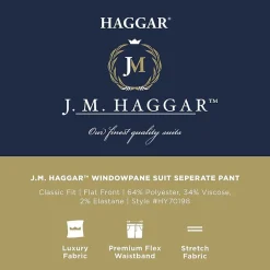 Haggar JMH Tailored Windowpane Men’s Suit Separates