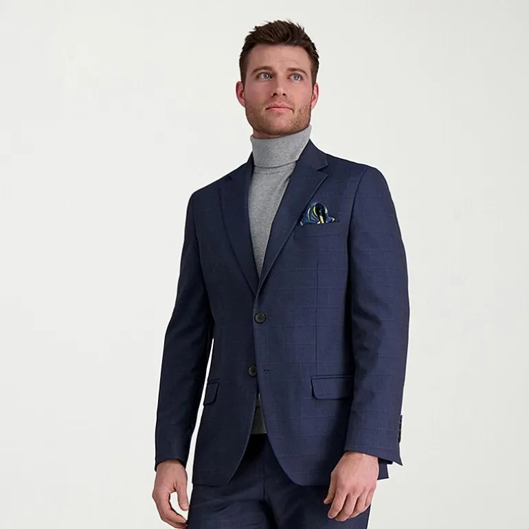 Haggar JMH Tailored Windowpane Men’s Suit Separates