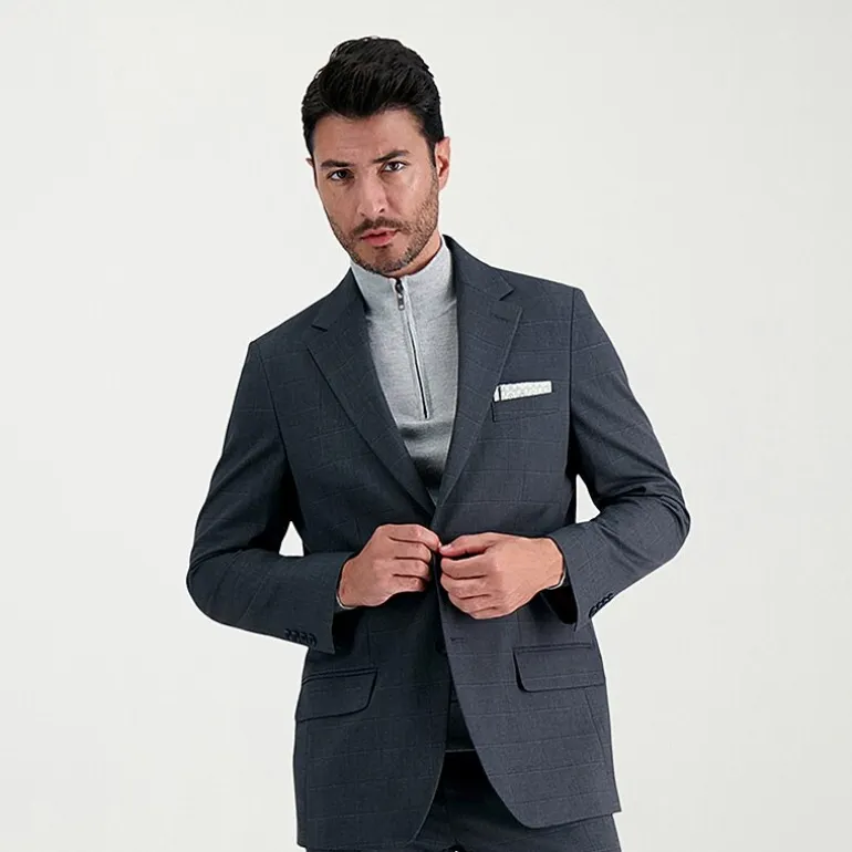 Haggar JMH Tailored Windowpane Men’s Suit Separates