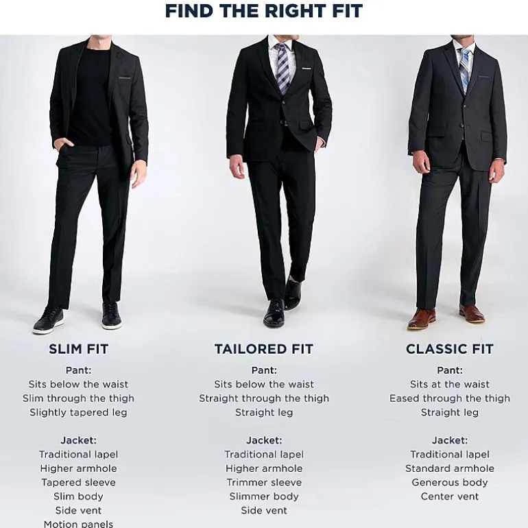 Haggar JMH Tailored Windowpane Men’s Suit Separates
