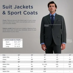 Haggar JMH Tailored Windowpane Men’s Suit Separates