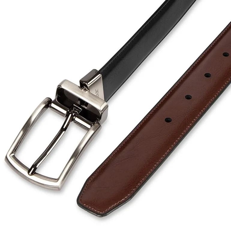 Haggar Leather 32mm Dress Mens Belt