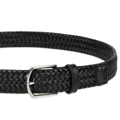 Haggar Leather 35mm Lace Mens Belt