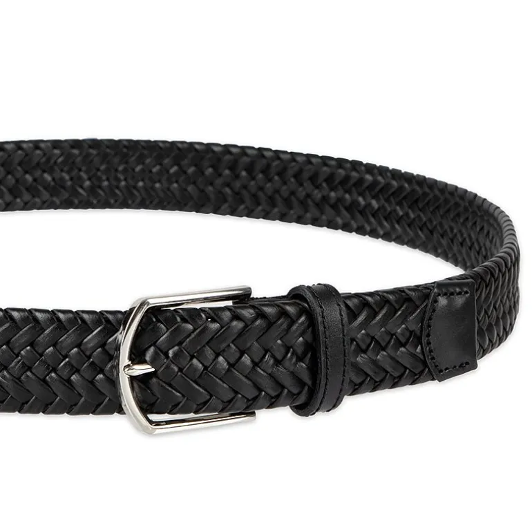 Haggar Leather 35mm Lace Mens Belt