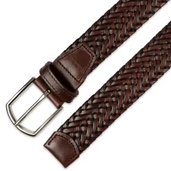Haggar Leather 35mm Lace Mens Belt