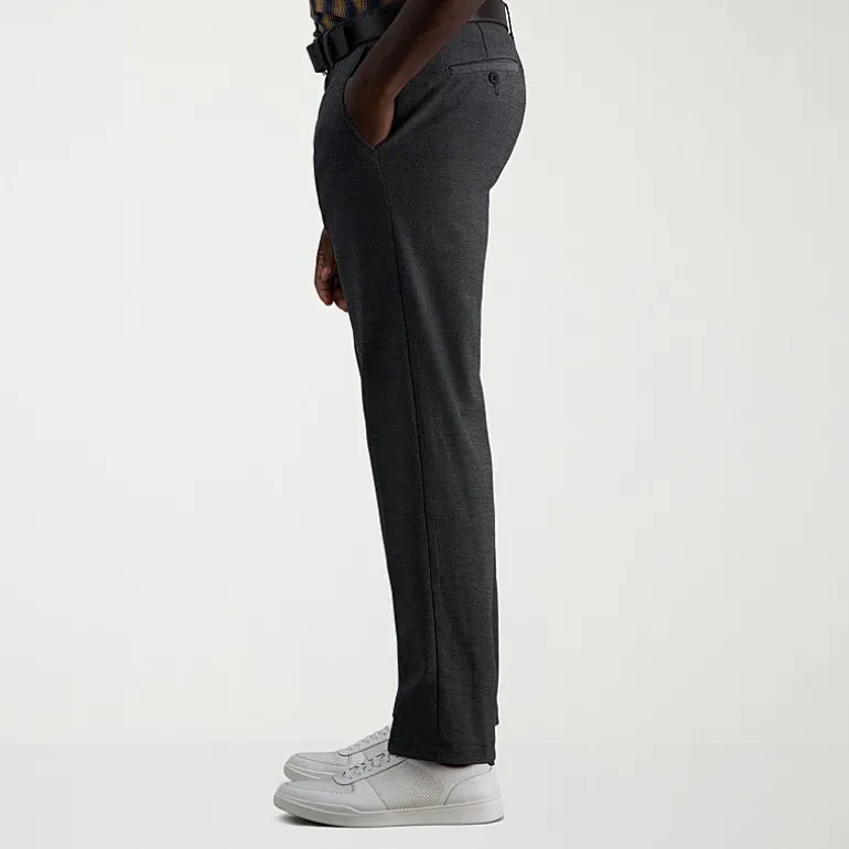 Haggar Life Khaki Comfort Chino Mens Straight Fit Flat Front Pant