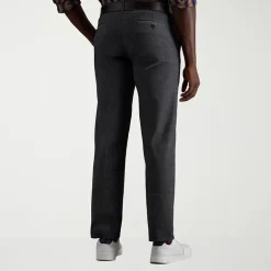 Haggar Life Khaki Comfort Chino Mens Straight Fit Flat Front Pant