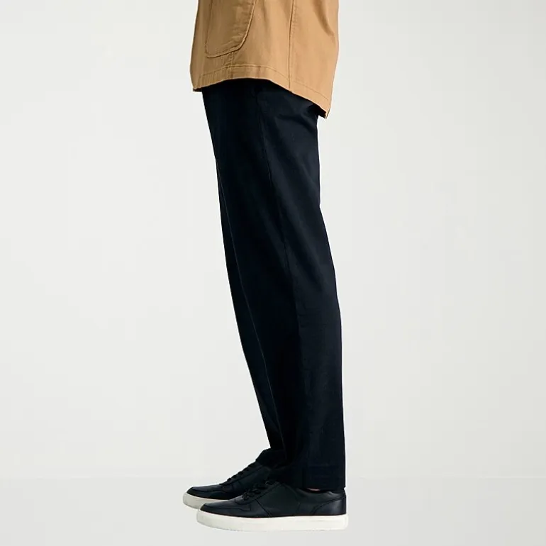 Haggar Life Khaki Comfort Chino Mens Comfort Waistband Straight Fit Flat Front Pant