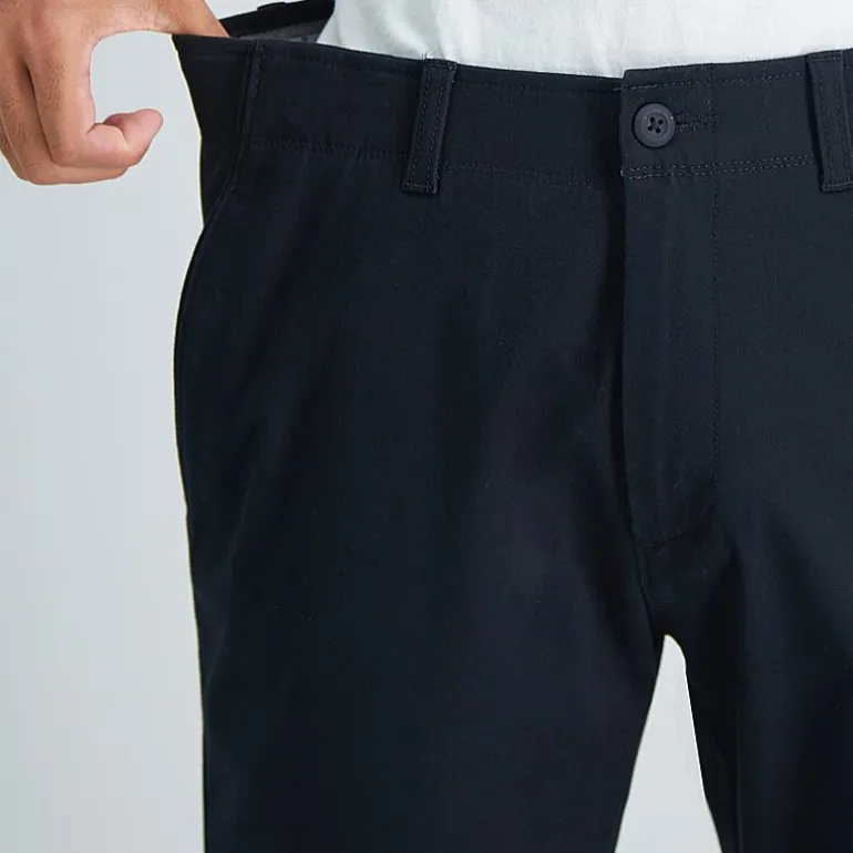 Haggar Life Khaki Comfort Chino Mens Comfort Waistband Straight Fit Flat Front Pant