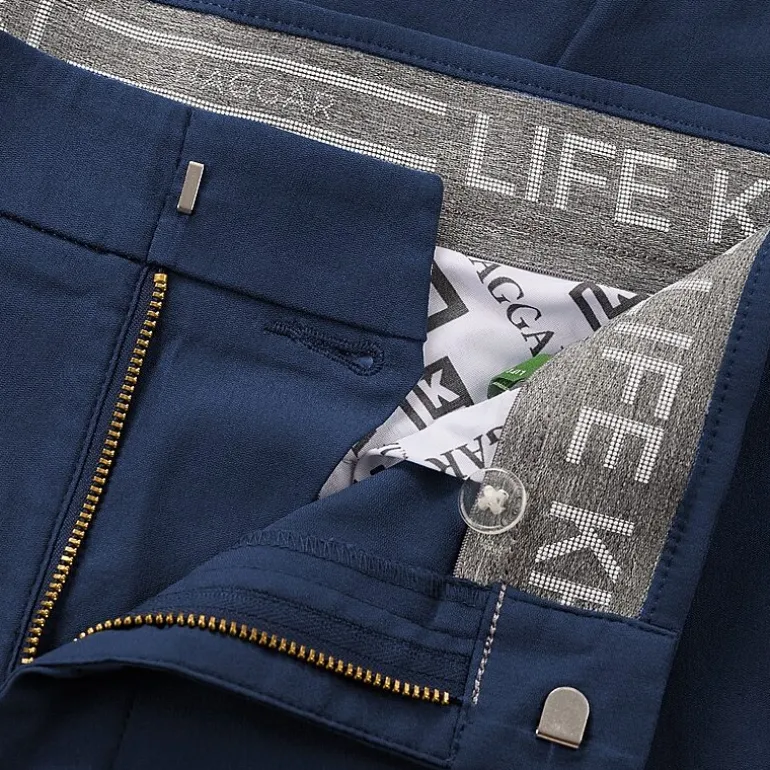 Haggar Life Khaki Flex Mens Comfort Waistband Straight Fit Flat Front Pant