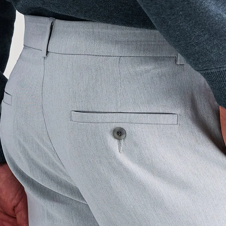 Haggar Life Khaki Flex Mens Comfort Waistband Straight Fit Flat Front Pant