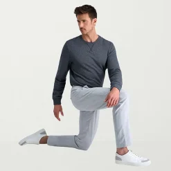 Haggar Life Khaki Flex Mens Comfort Waistband Straight Fit Flat Front Pant